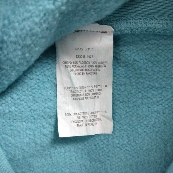 CHAMPION Reverse Weave Sweatshirt Men's‎ S Aqua Navy Pier Graphic Crew Neck - Picture 6 of 10